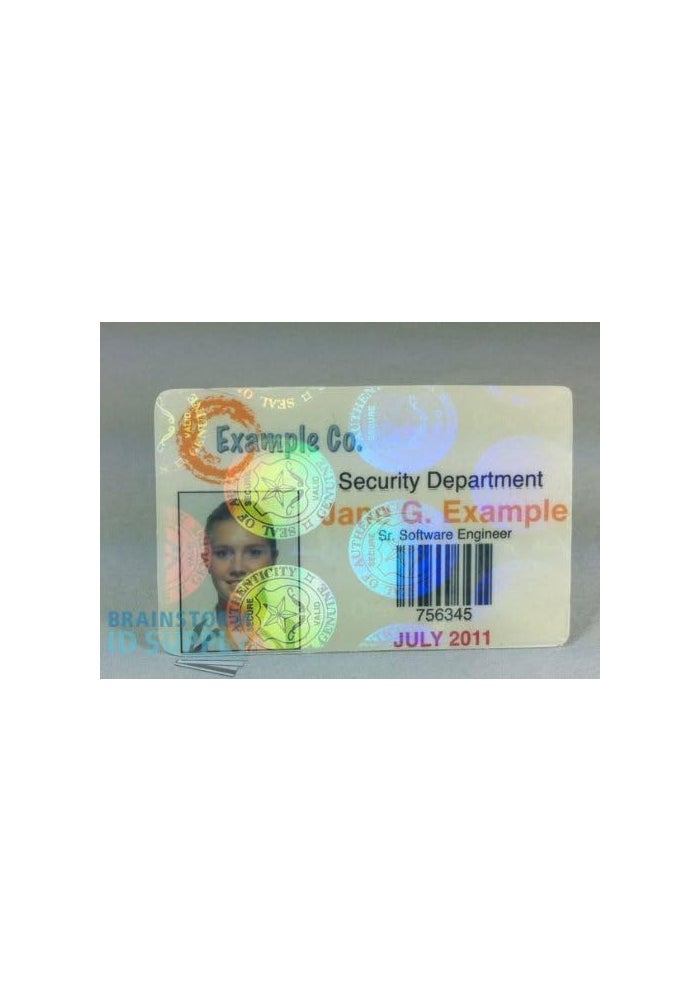 Brainstorm ID Seal and Key Hologram Overlays - 5 Pack for Enhanced Security - Image 2